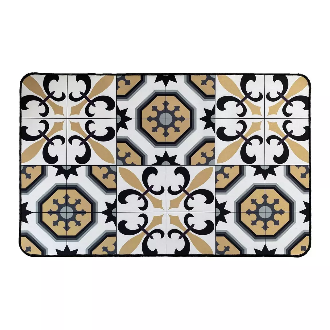 Tapis d'entrée antidérapant (80 cm) Carmen Blanc