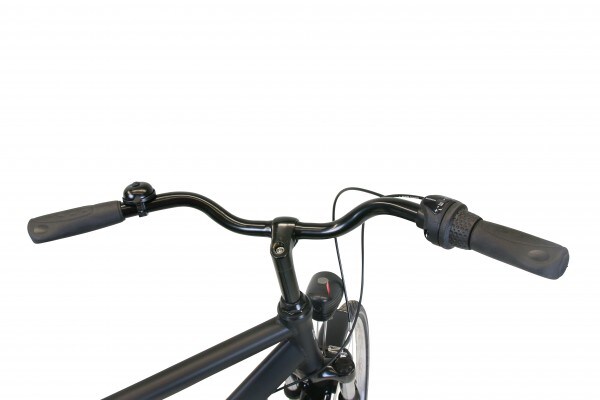 HAWK Citytrek Premium Black – Herren 28 Zoll - Leichtes Herren Fahrrad mit 3-Gang Shimano Nabenschaltung, Felgenbremse I Allrounder