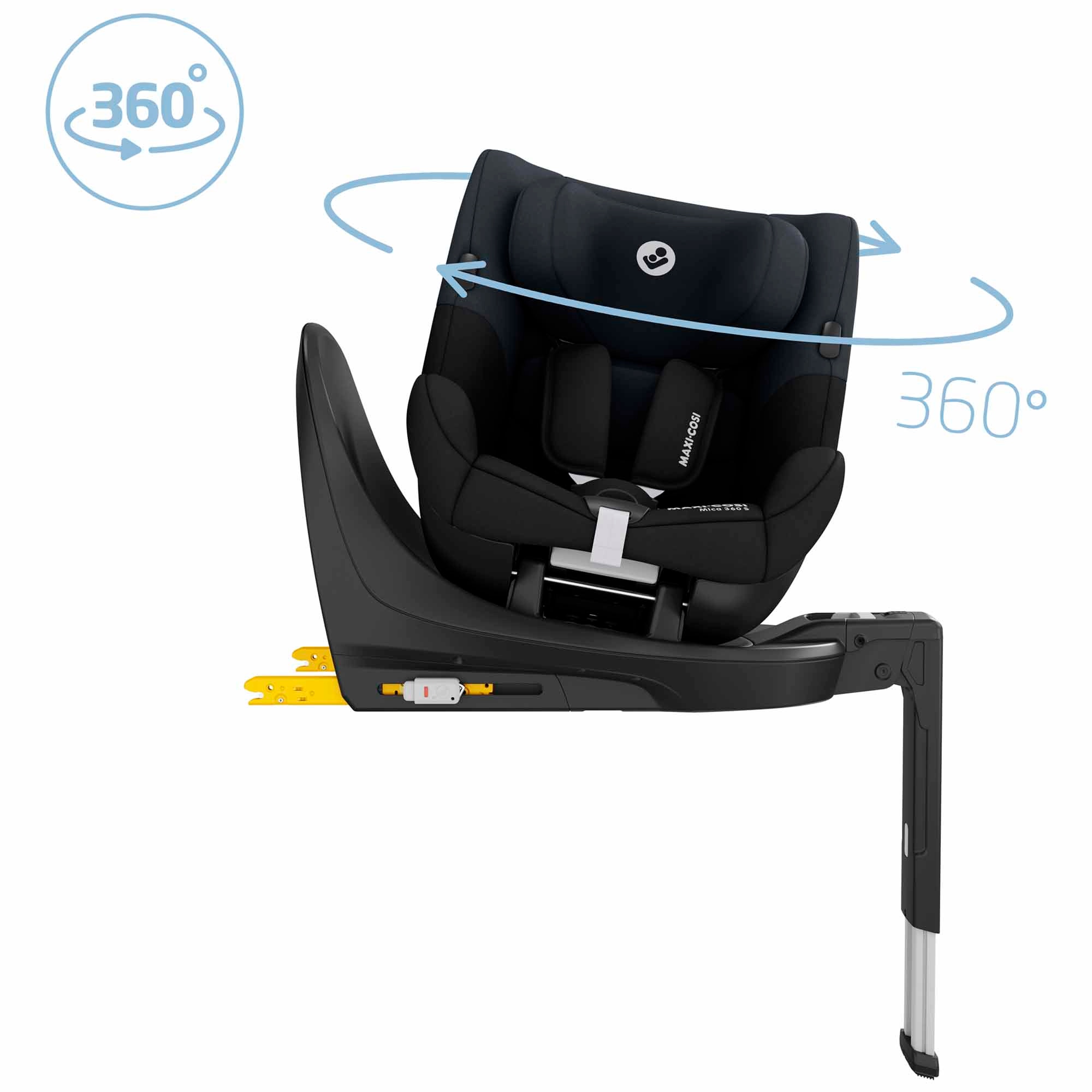 Maxi-Cosi Mica 360 S zwart - draaibare autostoelen - Prénatal