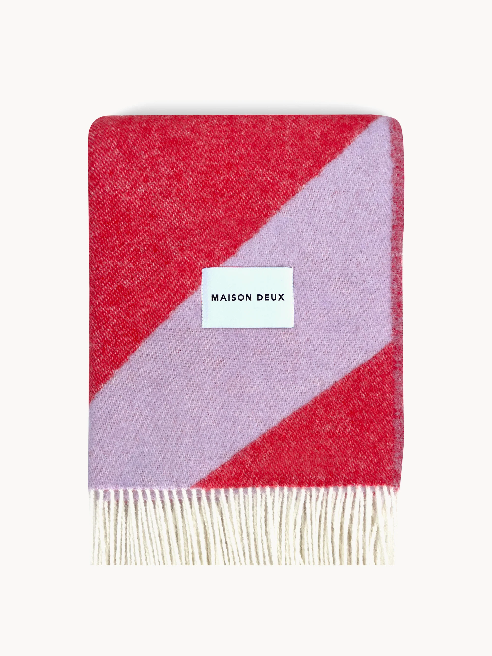 Wollen plaid Swirl met zigzagpatroon