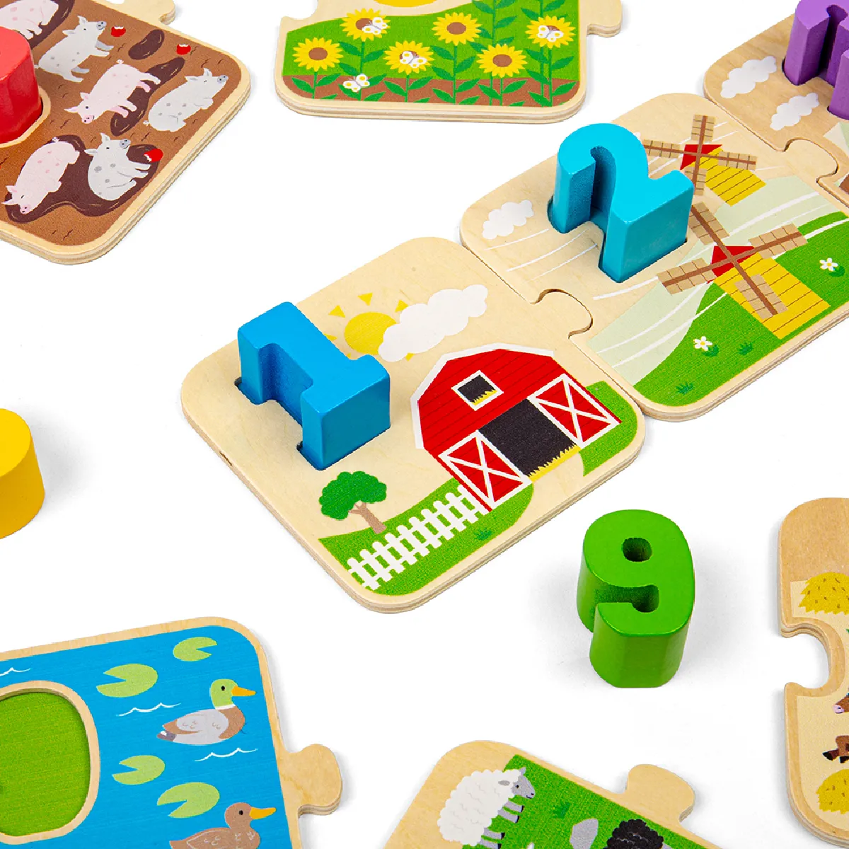 Bigjigs Toys Puzzle de Tuiles de Ferme