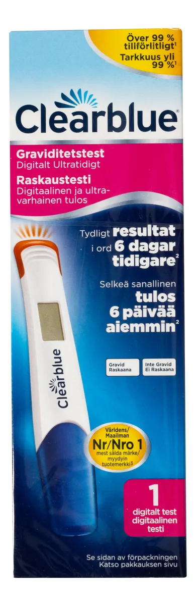Clearblue Digital Tidlig Graviditetstest - 1 stk.