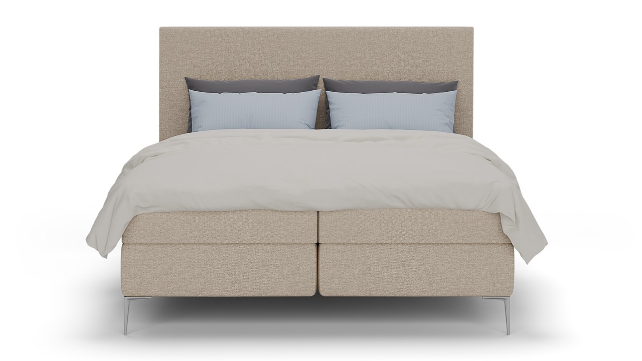 Boxspring Emerald - Linen touch beige