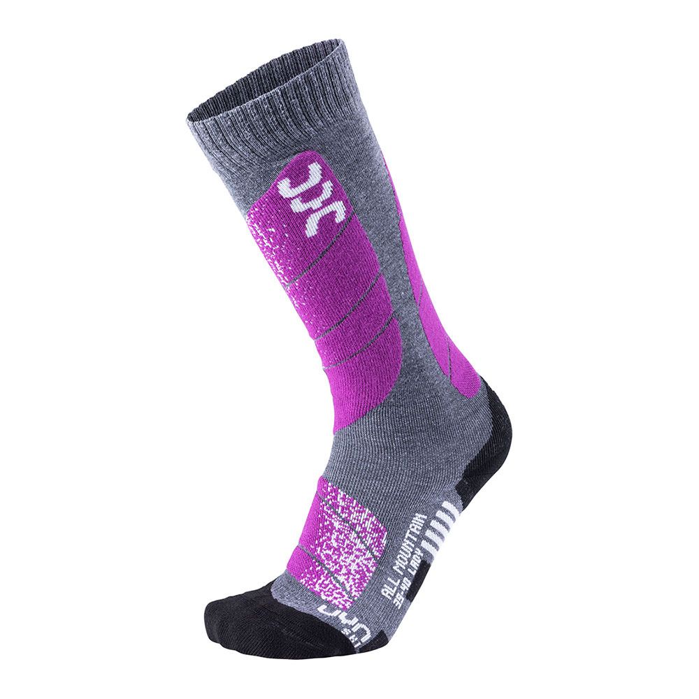 Uyn ALL MOUNTAIN - Chaussettes Femme medium grey melange/purple
