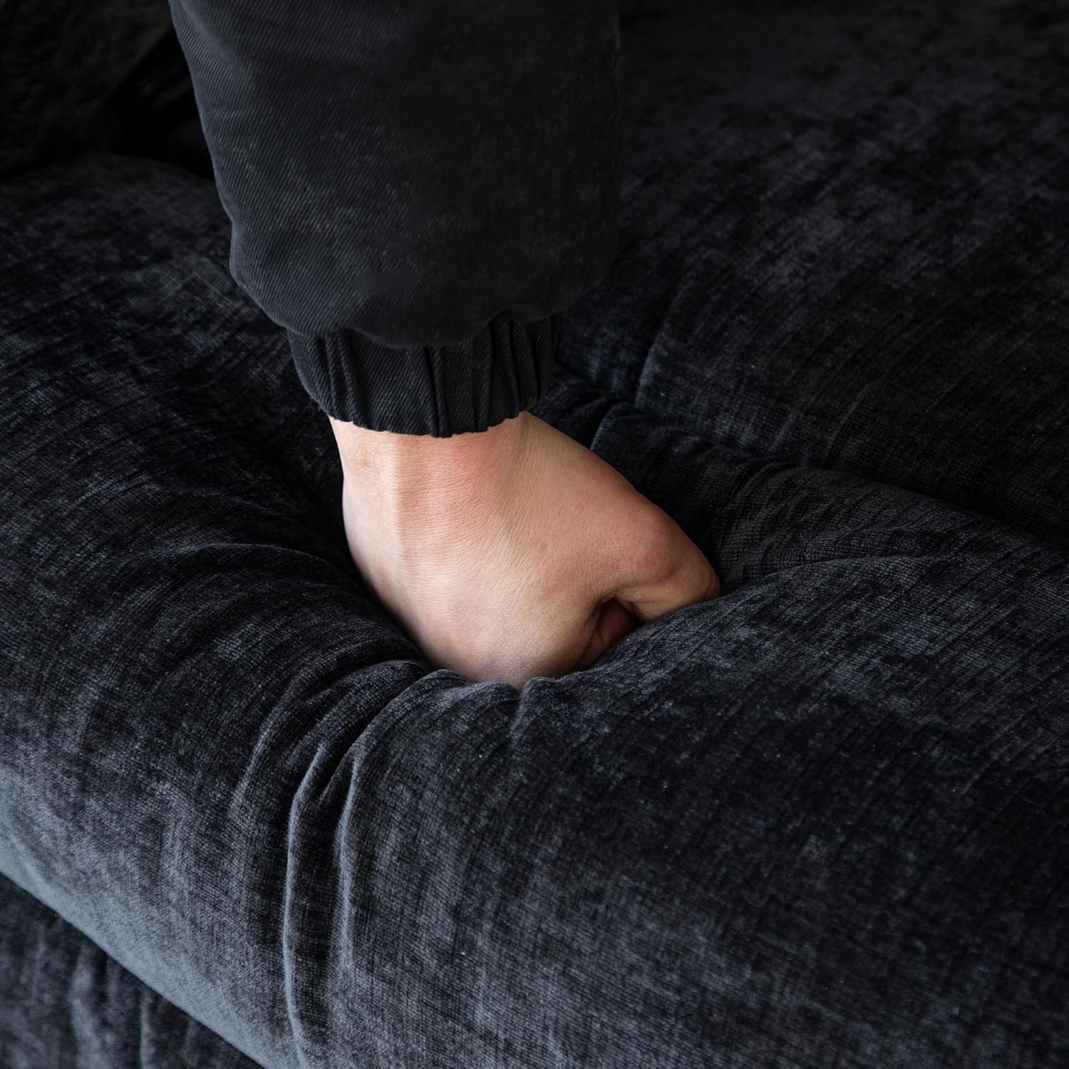 Fernsehsessel mit liegefunktion,Relaxsessel mit Leinenoptik,Sessel liegesessel bis 150 kg belastbar,für Wohnzimmer(Dunkelgrau, Kleine)