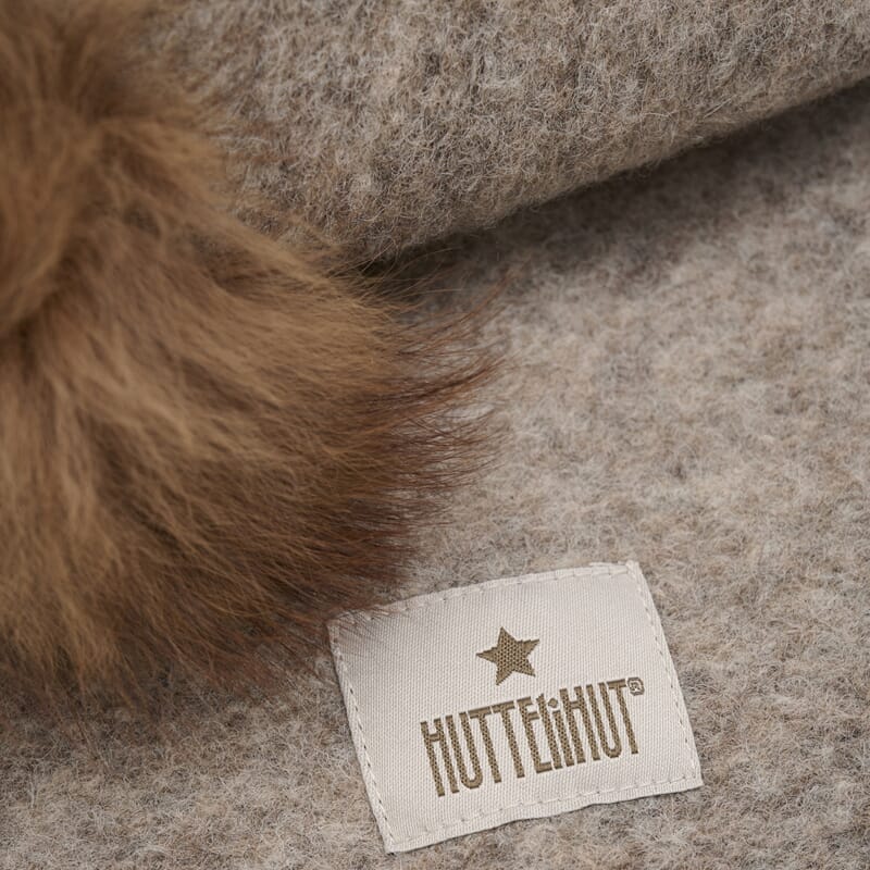 Balaclava Wool Alpaca camel mel - Huttelihut - Rumpetroll