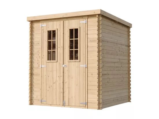 TIMBELA M309C Abri de jardin en bois - l204xL204xH200 cm/3.53 m2