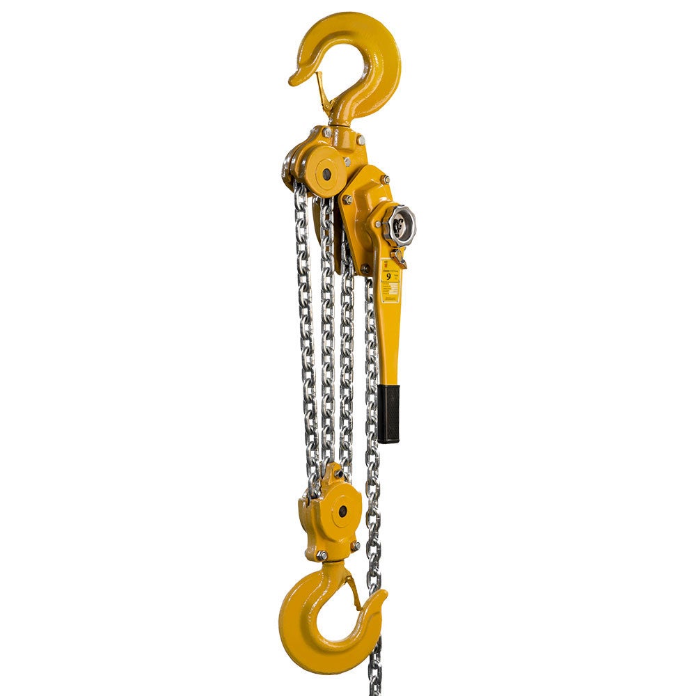 Delta Yellow Hefboomtakel, Hefvermogen 9,0 ton, Lengte 1,5 m