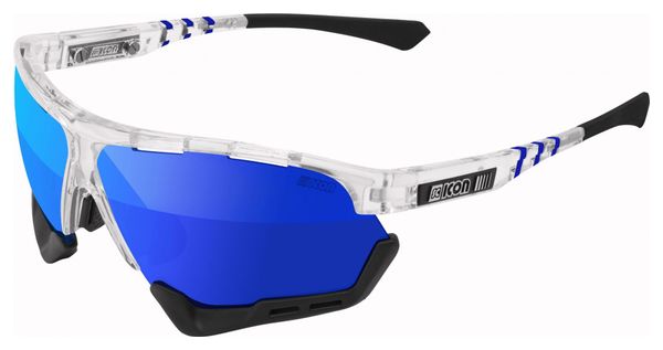 Scicon Sports Aerocomfort SCN PP XL Lunettes De Soleil De Performance Sportive (Multimirror Bleu Scnpp/Briller)