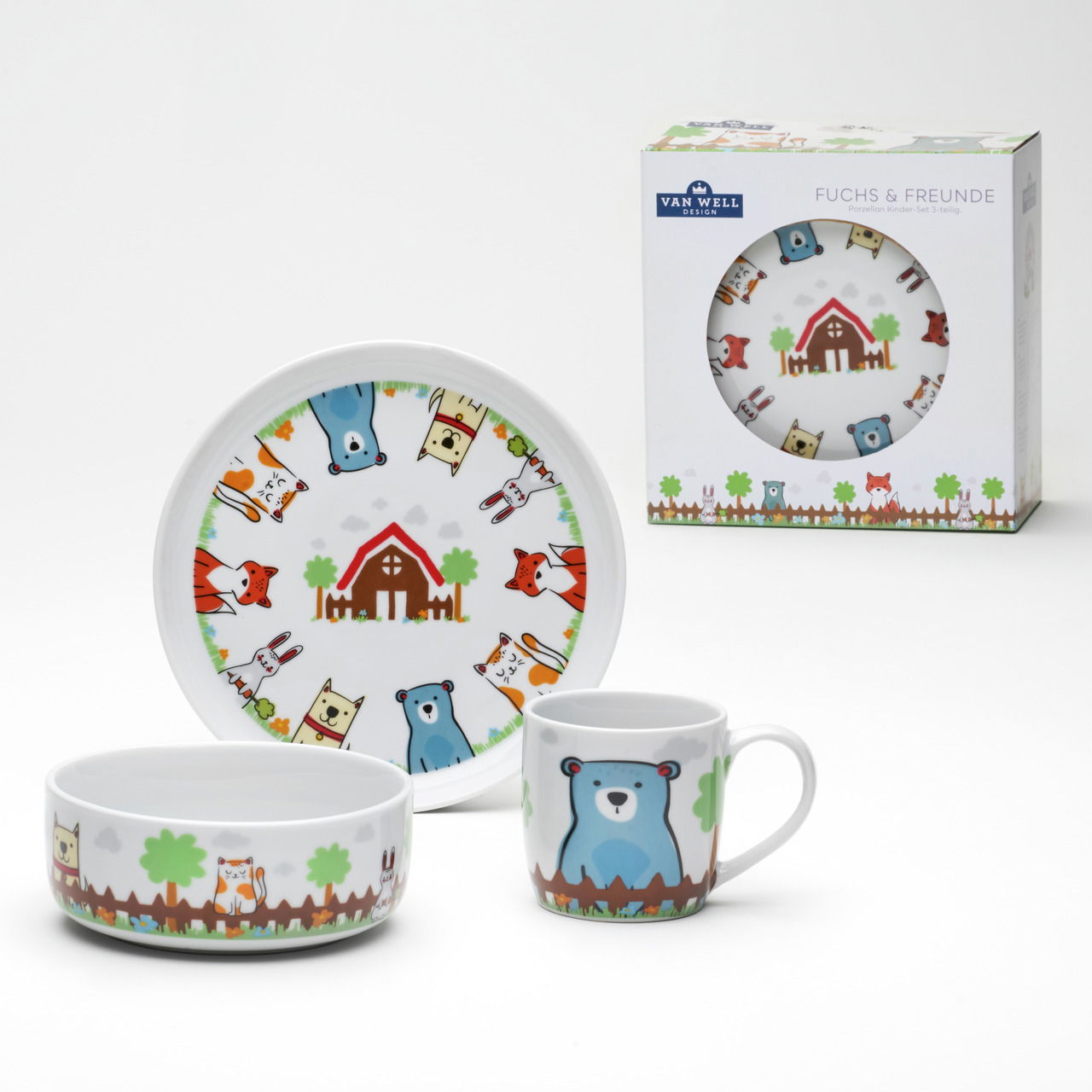 Van Well Kinderset 3-tlg. FUCHS & FREUNDE