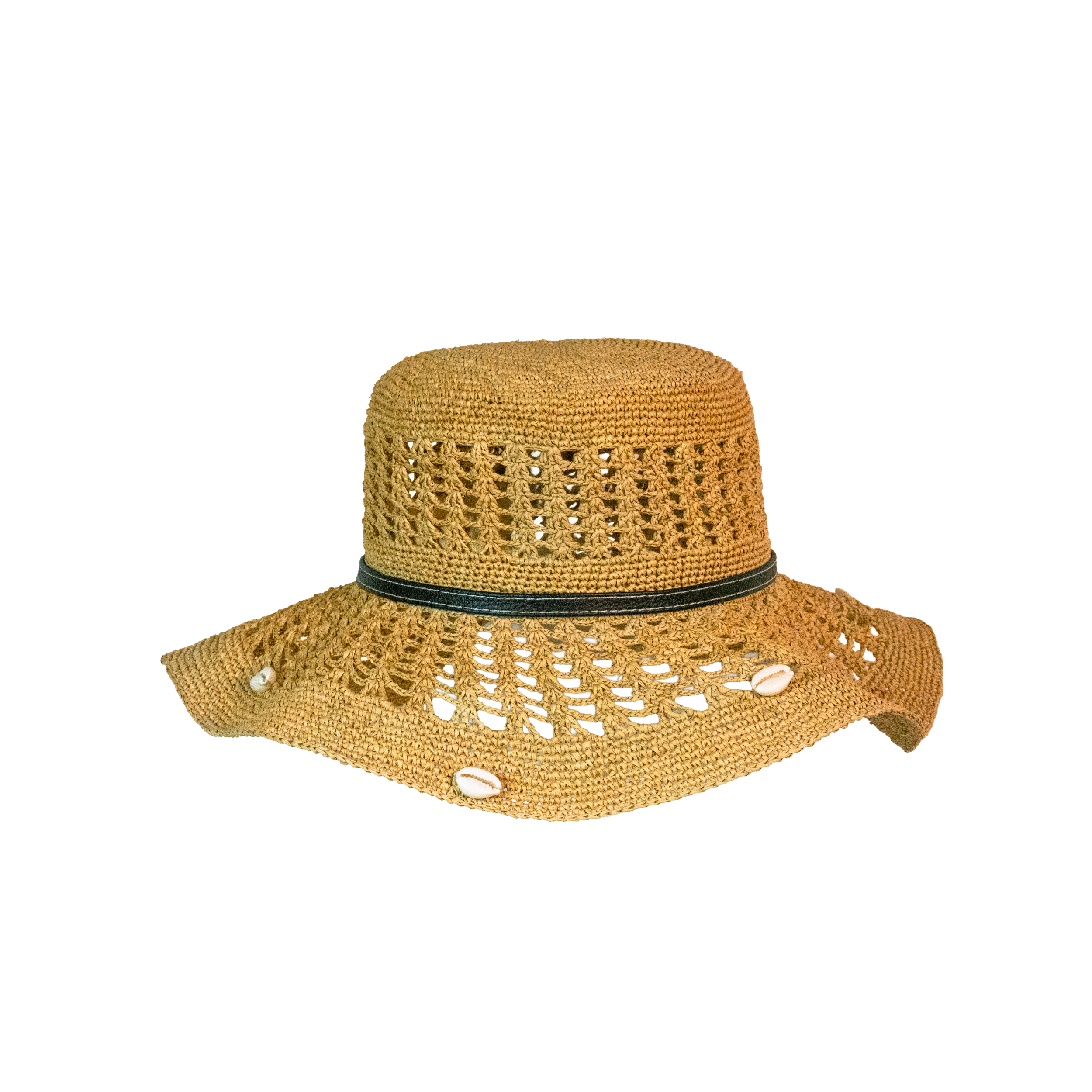 Chapeau hippie en crochet ajouré