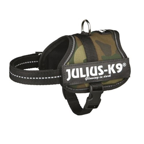 Coleira de resistência camuflada verde Julius-K9 para cães