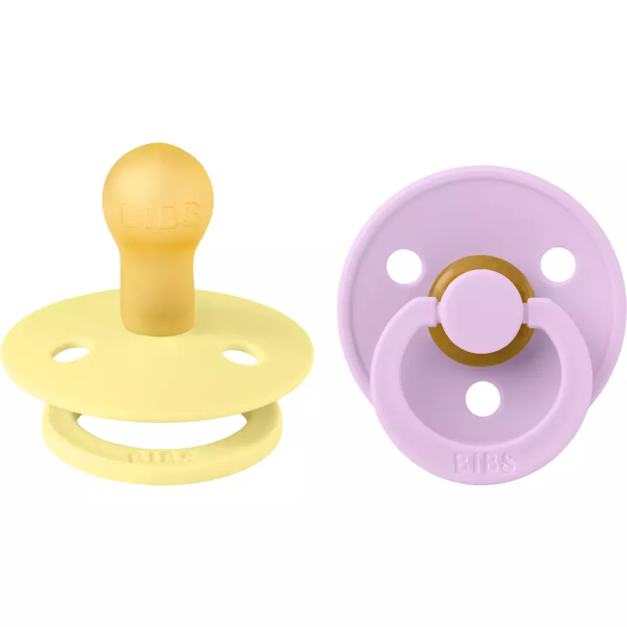 BIBS® Schnuller Colour Sunshine & Violet Sky 0-6 Monate, 2 Stk.