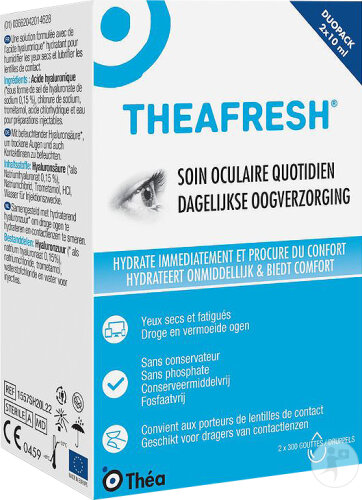 Théa Theafresh Collyre Solution Gouttes Oculaires 2x10ml