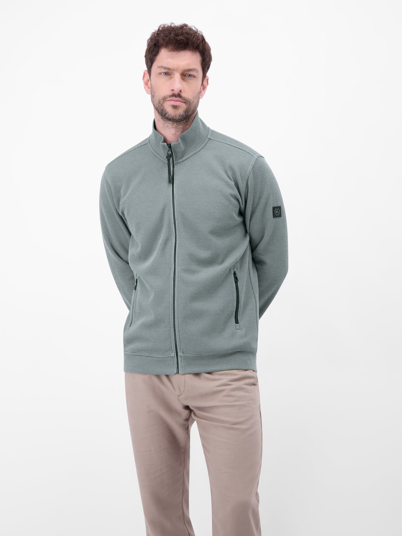 Jacke aus Baumwollmix mit Taschen