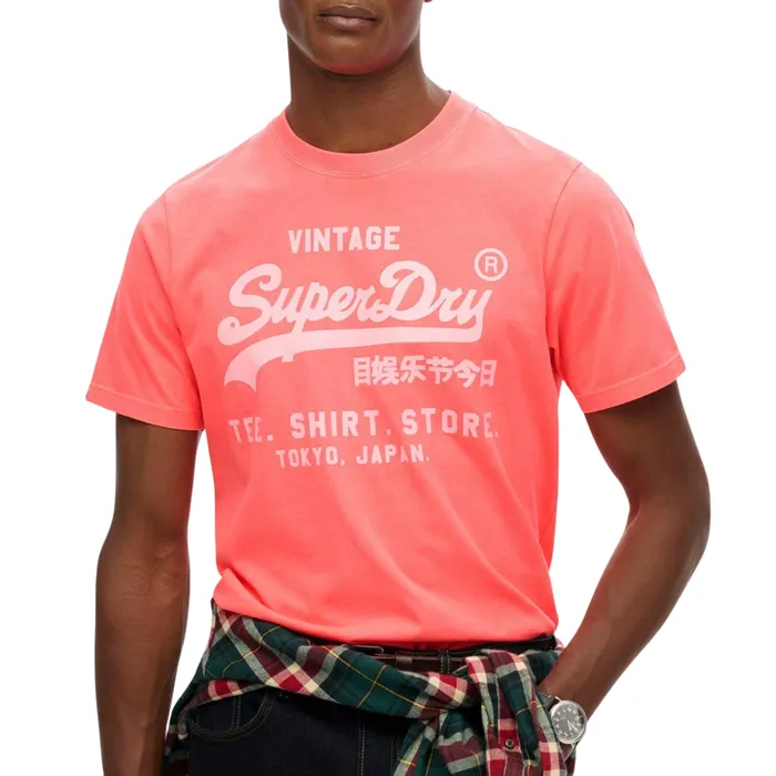 Superdry Vintage Logo Neon Relaxed Shirt Heren