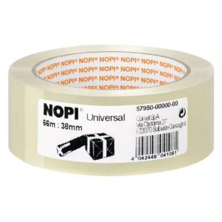 tesa NOPI Universal Klebeband, transparent, 66m x 38mm
