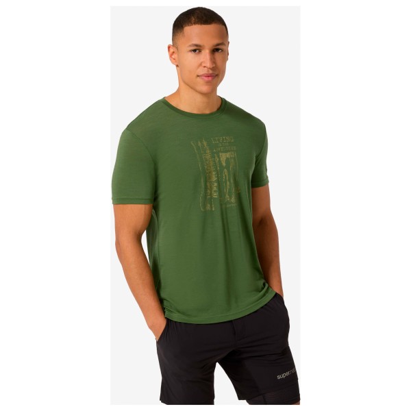 super.natural - Fishing Adventure Tee - Haut en mérinos