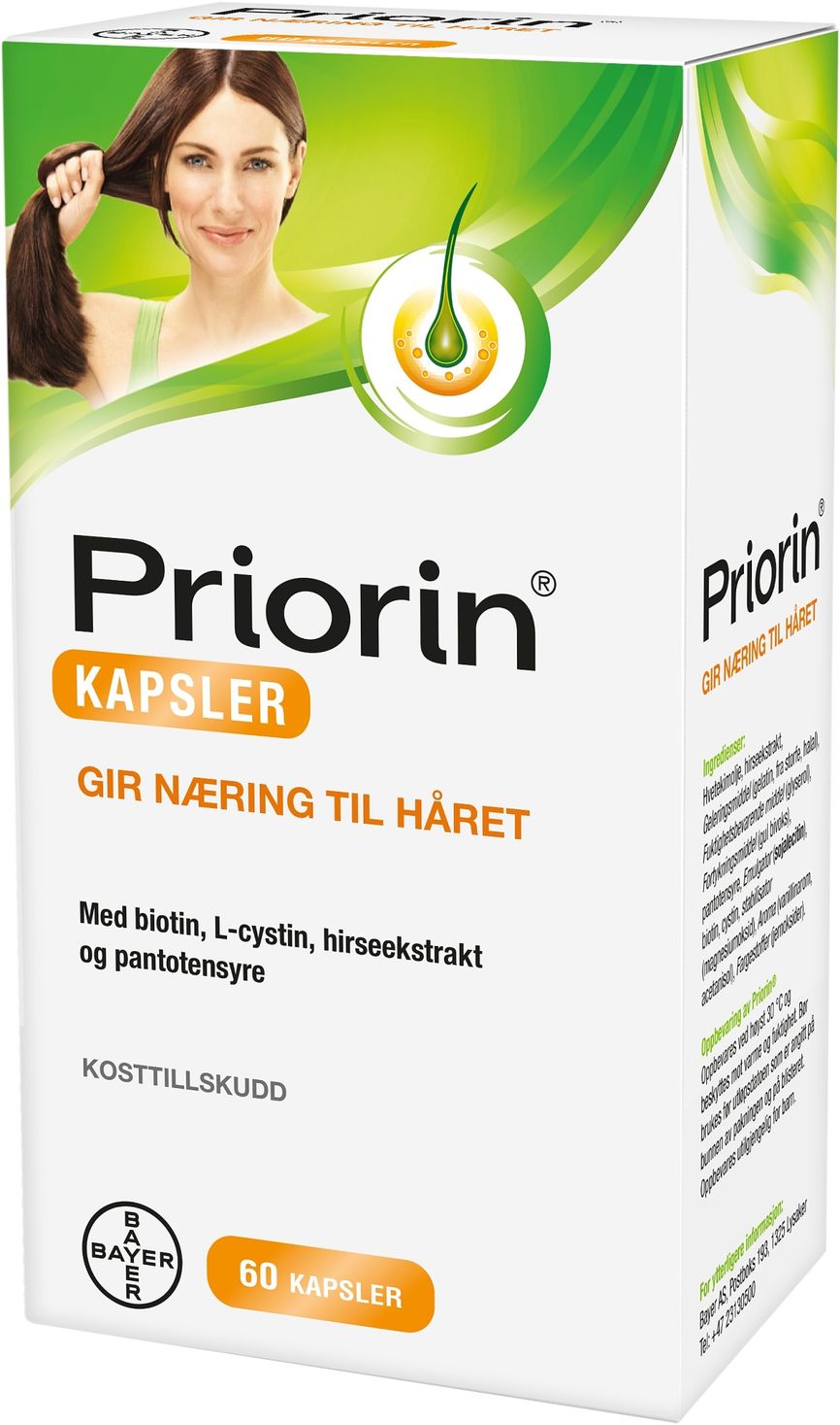 Priorin kosttilskudd for hår 60 kapsler