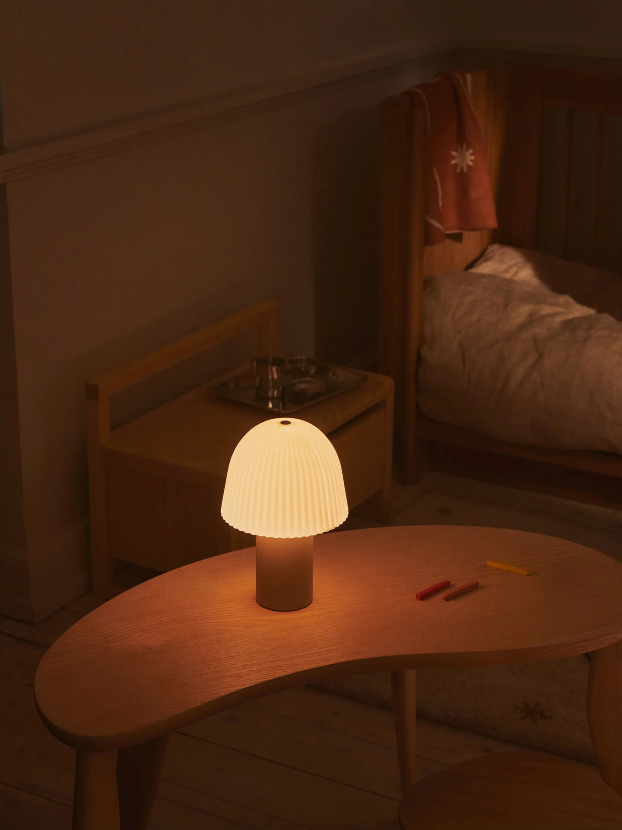 Houten kinderbankje Little Architect met opbergruimte