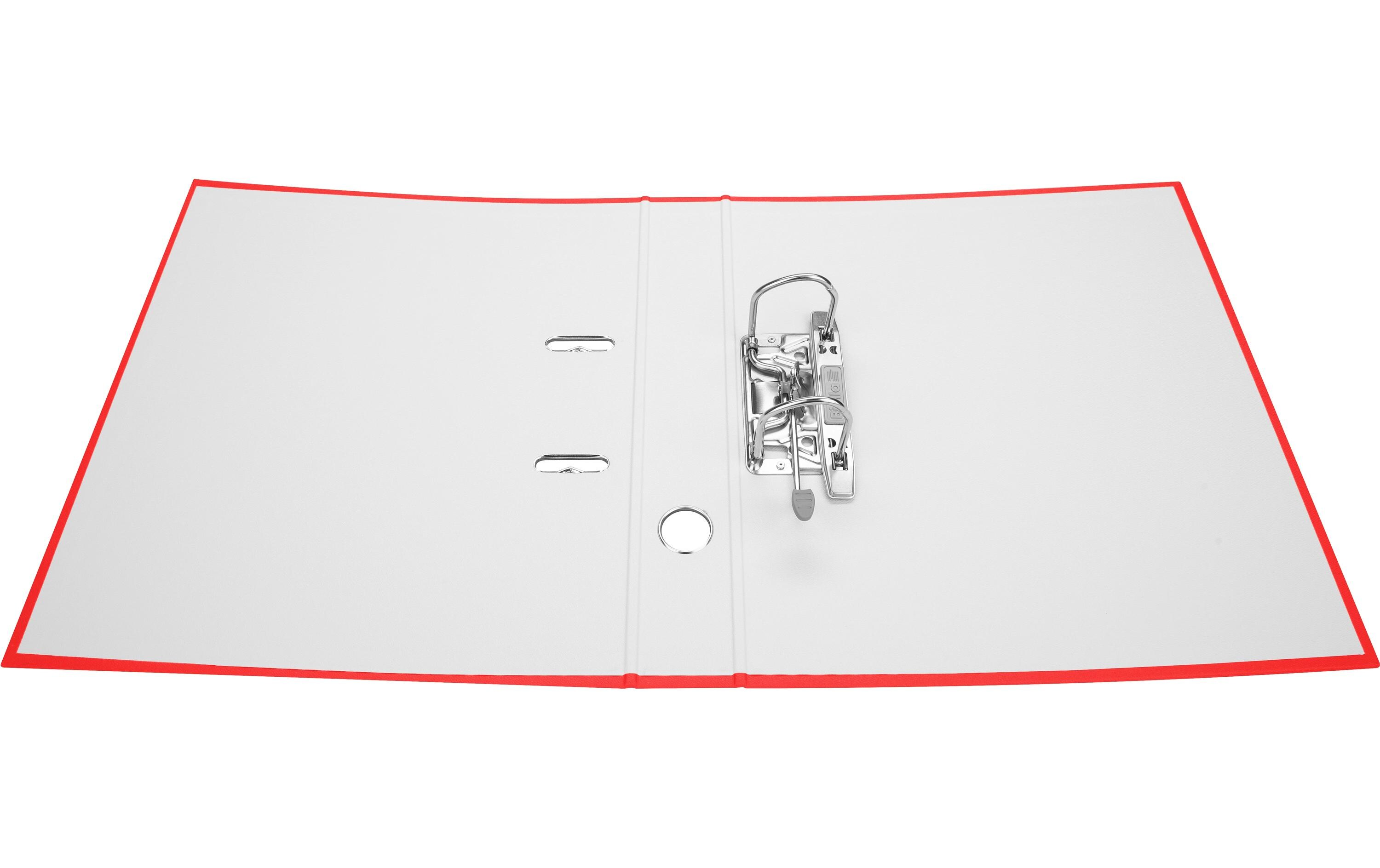 Ordner Plasticolor A4 4 cm, RotOrdner mit Strong-Mechanik