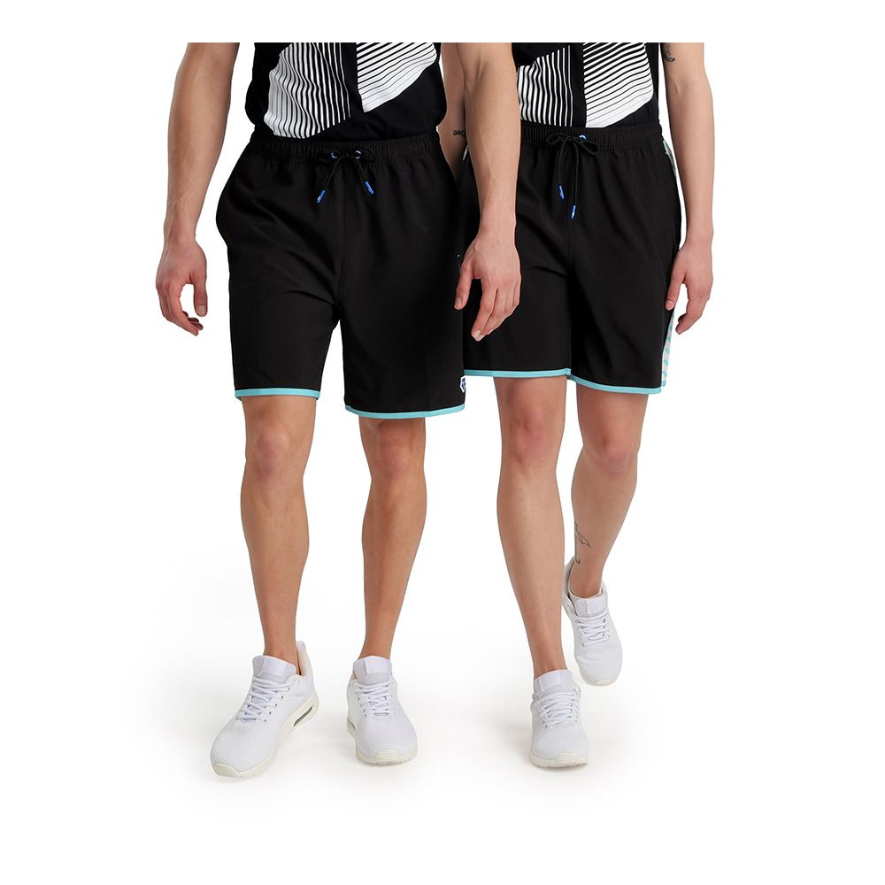 Arena ICONS TEAM STRIPE LOGO - Bermuda Homme black/white/blue diamond