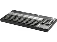 HP POS Keyboard with Magnetic Stripe Reader - Tastatur - USB - QWERTY - carbonite - for Engage Flex Mini Retail System; Engage One; MX12; RP9 G1 Retail System