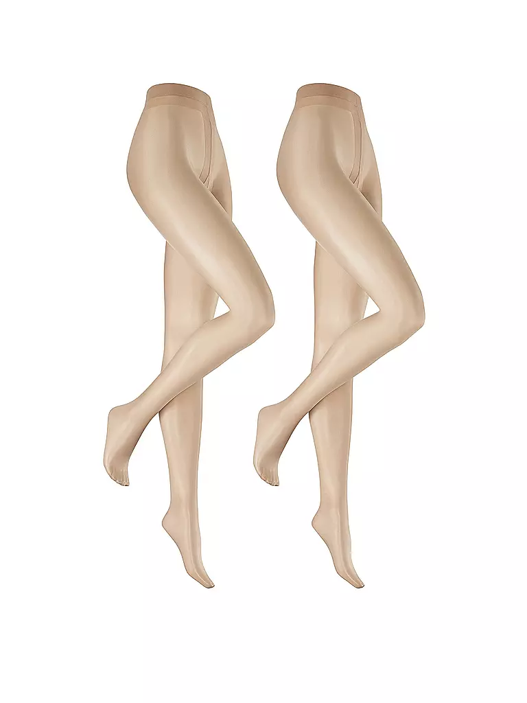 HUDSON Feinstrumpfhose SIMPLY SHINE 15 2-er Pkg teint beige