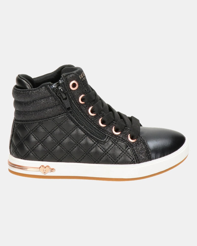 Skechers Quilted Sqaud Hoge sneakers  - zwart