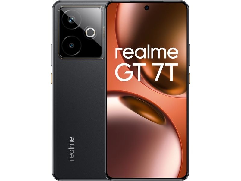 Realme GT 7T 512 GB Lcesense Black Android-Smartphone mit leistungsstarker Akkukapazität von 7000 mAh