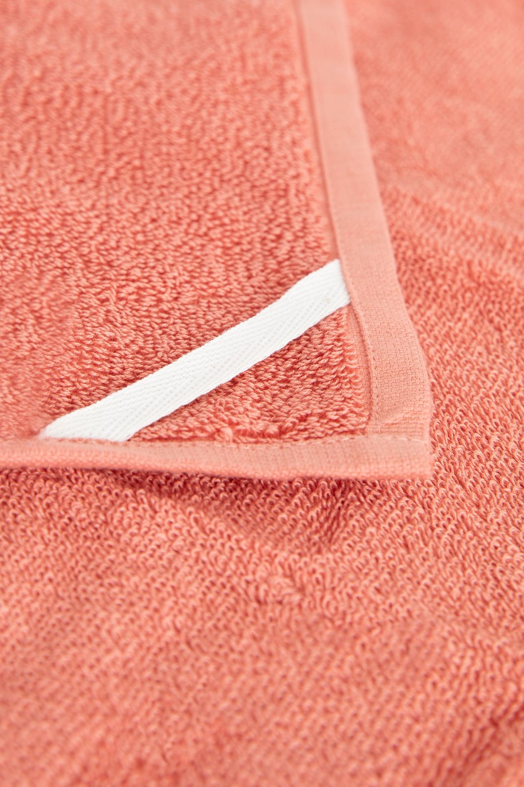 Lichtroze handdoek en theedoek Terry