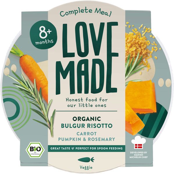 Lovemade Babymaaltijd Bulgur Risotto 8+ Maanden (185 gr)