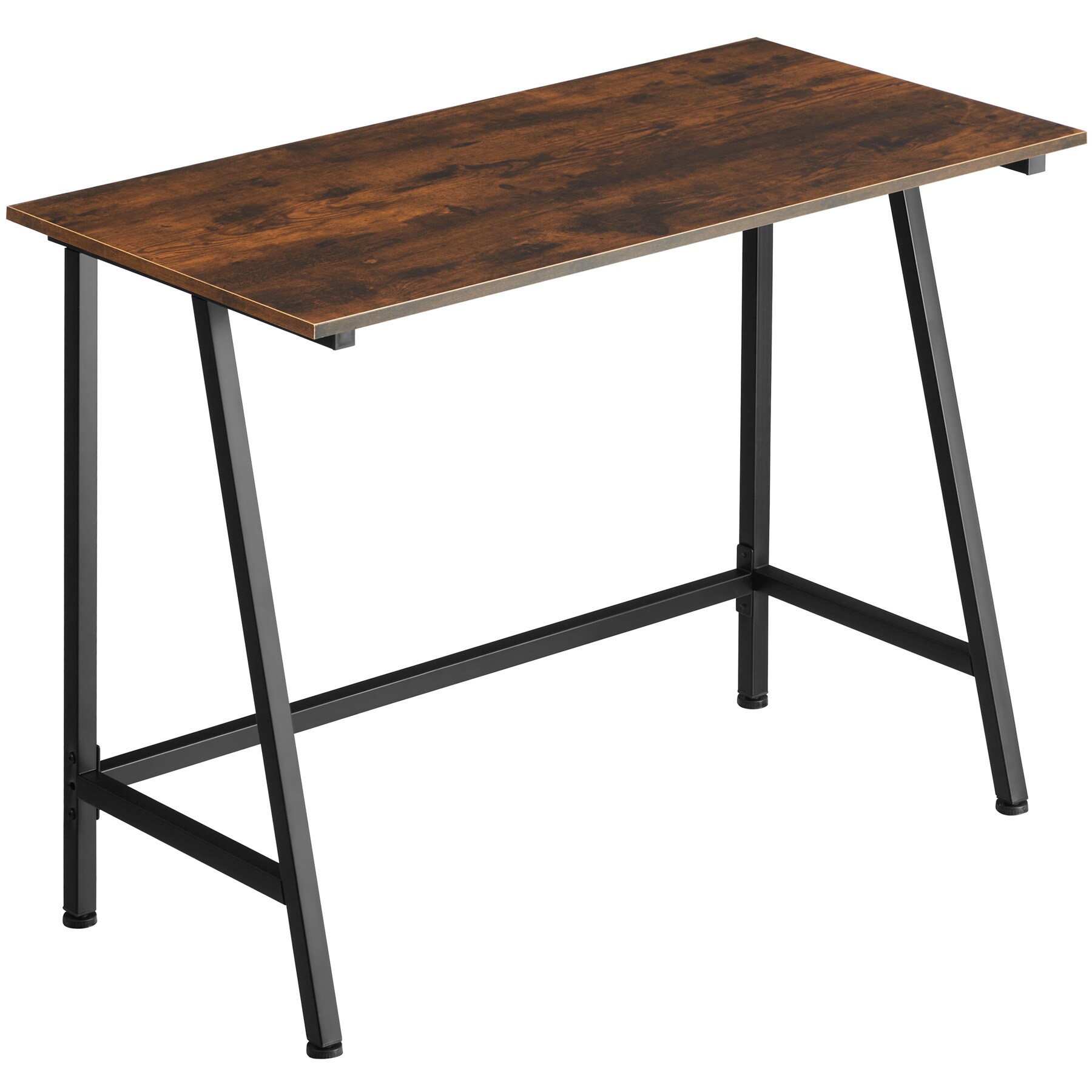 tectake® Schreibtisch, Industrial Style, trapezförmiges Gestell, 100 x 50 x 77 cm