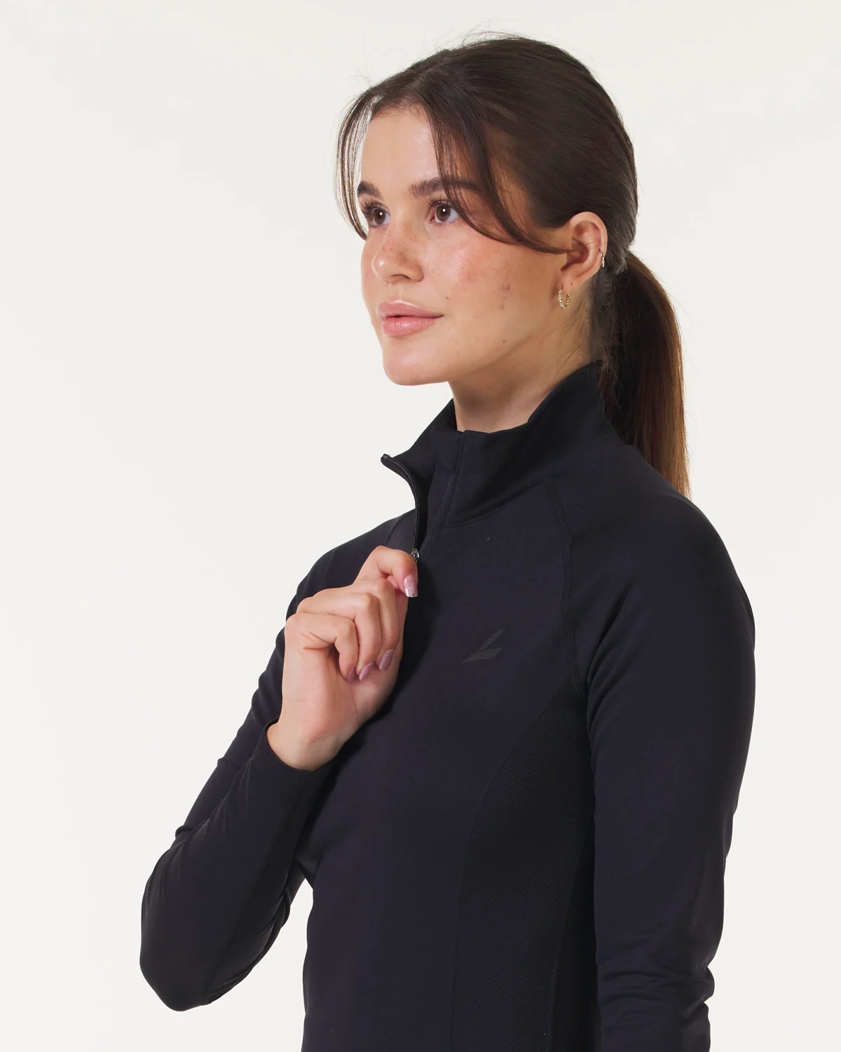 LEVITY Essential Seamless 1\4 Zip Black