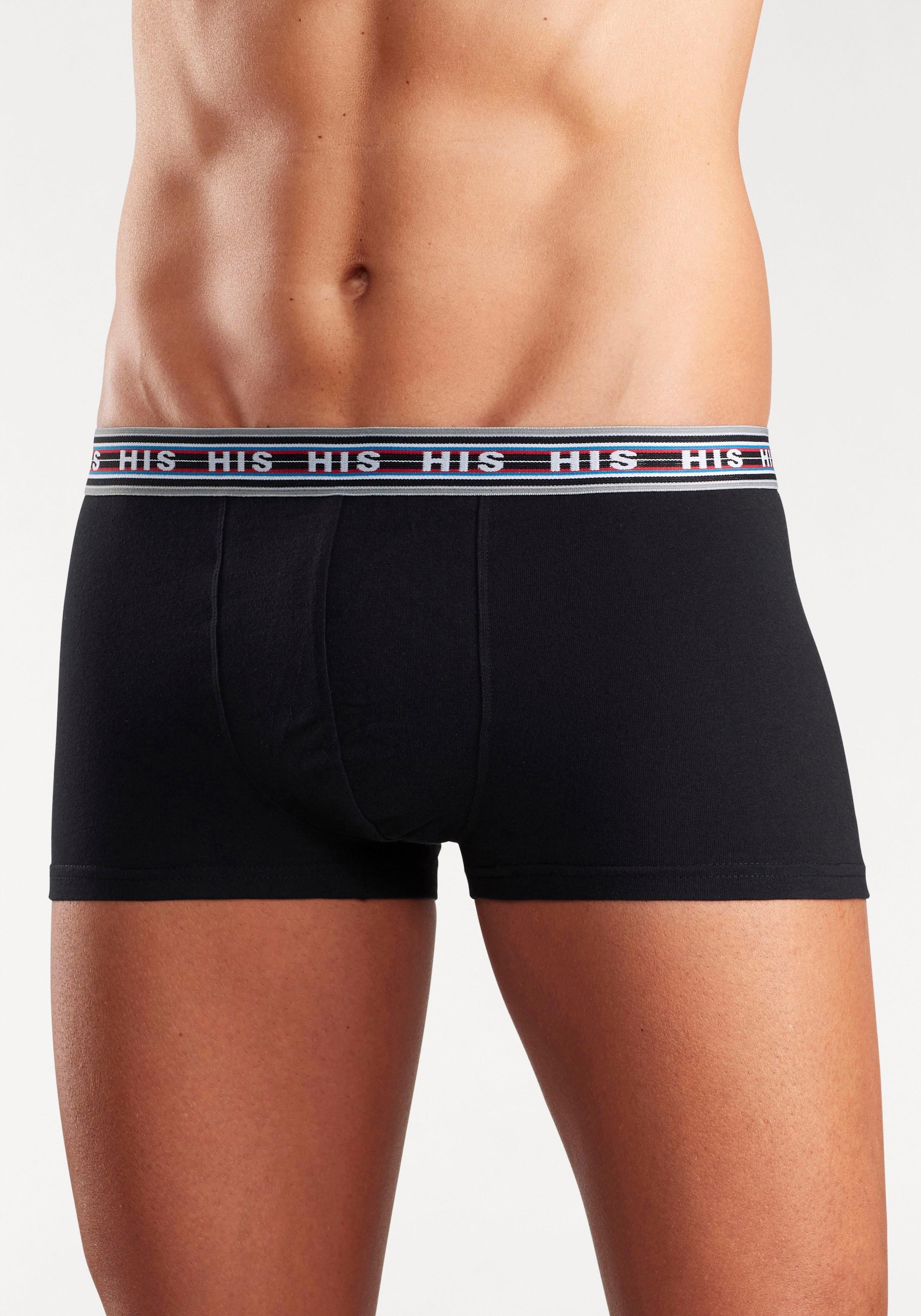 H.I.S Hipster, 5 Stk. knapp sitzende Boxershorts aus Baumwoll-Stretch