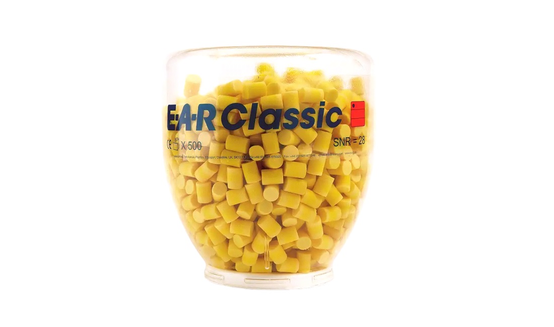 Ørepropper classic 500stk m/beholder - 3M