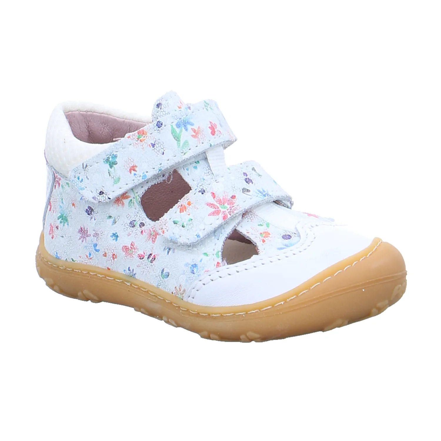 PEPINO Baby-Sommer-Bottine Weiss Leder  Mädchen Minilette