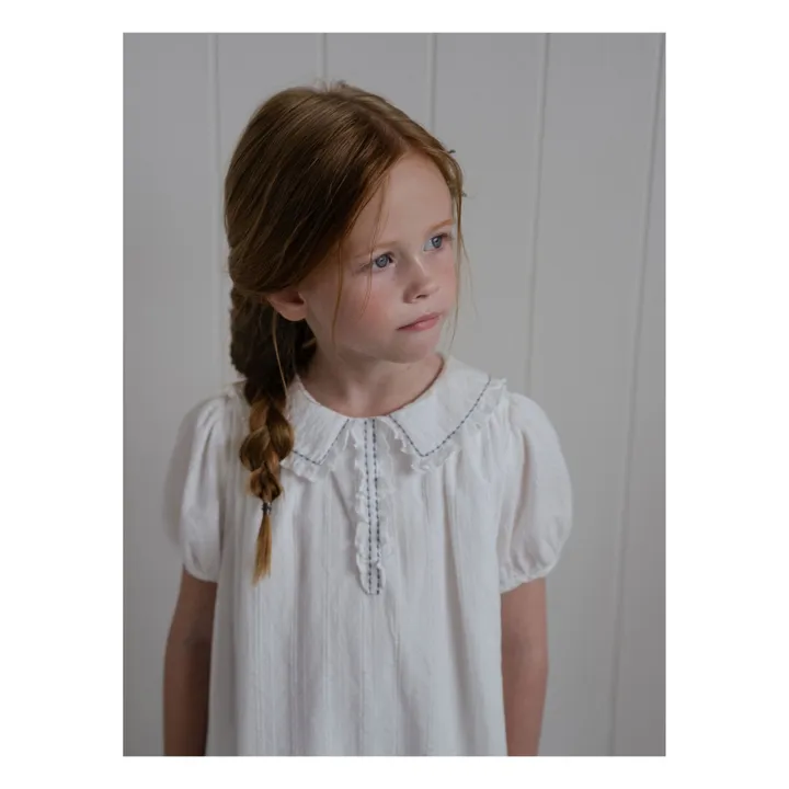 Louisiella Robe Uriel Brodée | Blanc
