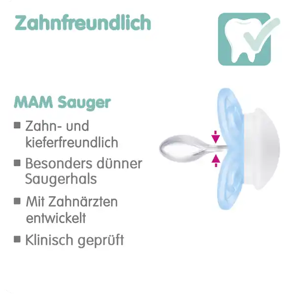 Schnuller Perfect Silikon 0-6 blue