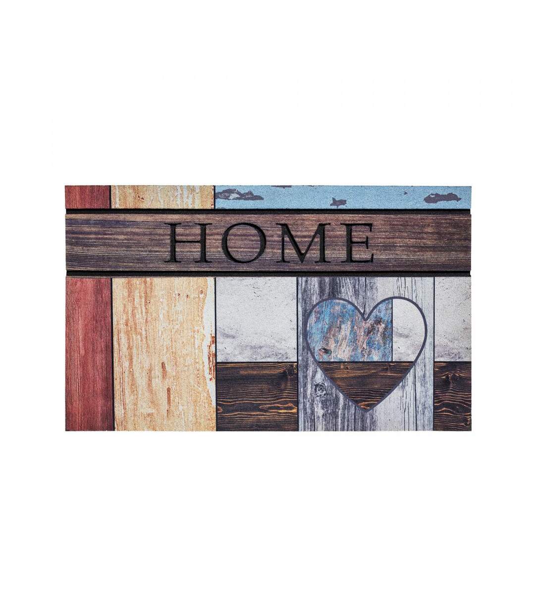 Paillasson HOME Multicolore 45x75 en caoutchouc idéal pour une entrée