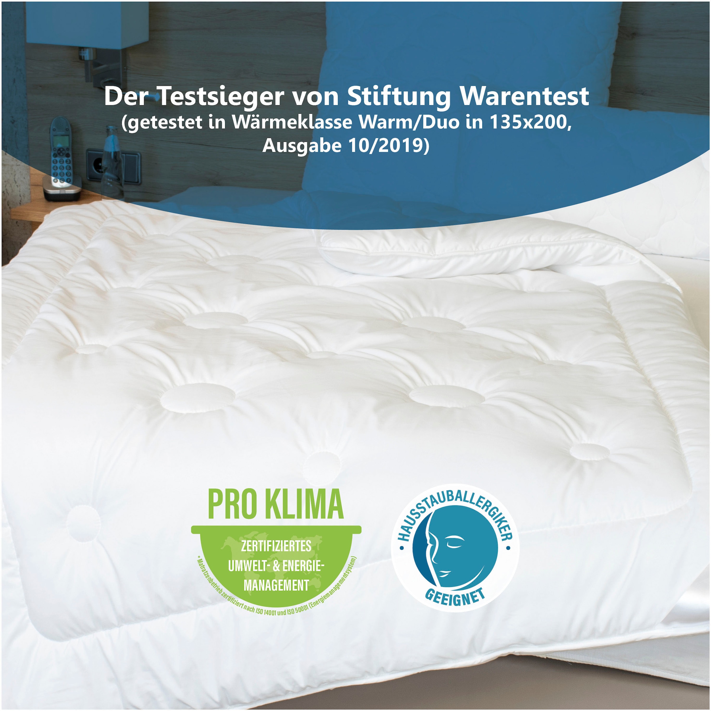 Beco Microfaserbettdecke »Royal Soft Duo, Bettdecke 135x200 und weitere Grössen!« leicht Füllung Polyester Bezug Microfaser 1 Stk. tlg. 2-in-1 Wohlfühlpaket: Bettdecke & gratis Handmassagegerät
