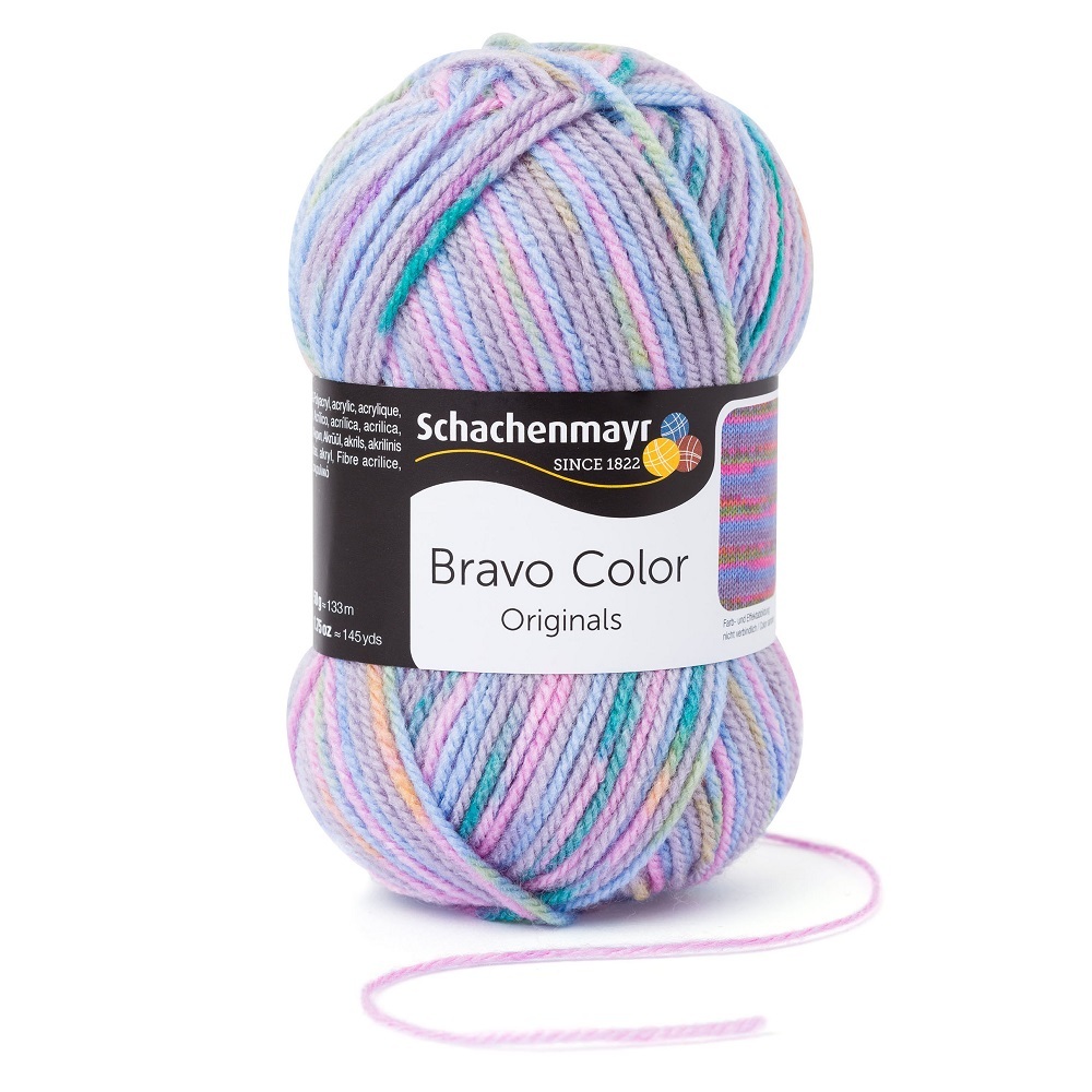 Handstrickgarn BRAVO COLOR - pastell color - 50g