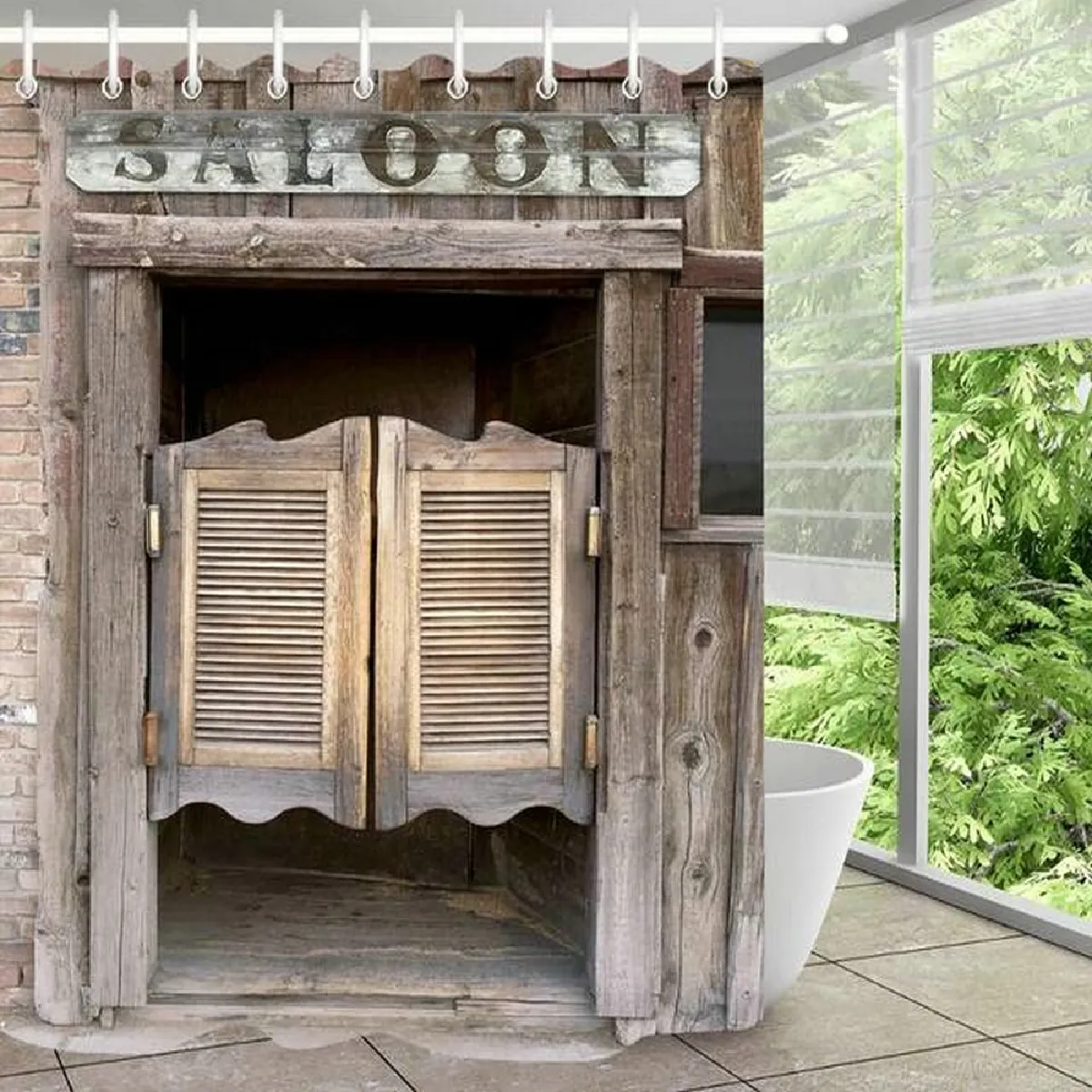 Universal Rideaux de douche Vintage Barn - 120x180 cm