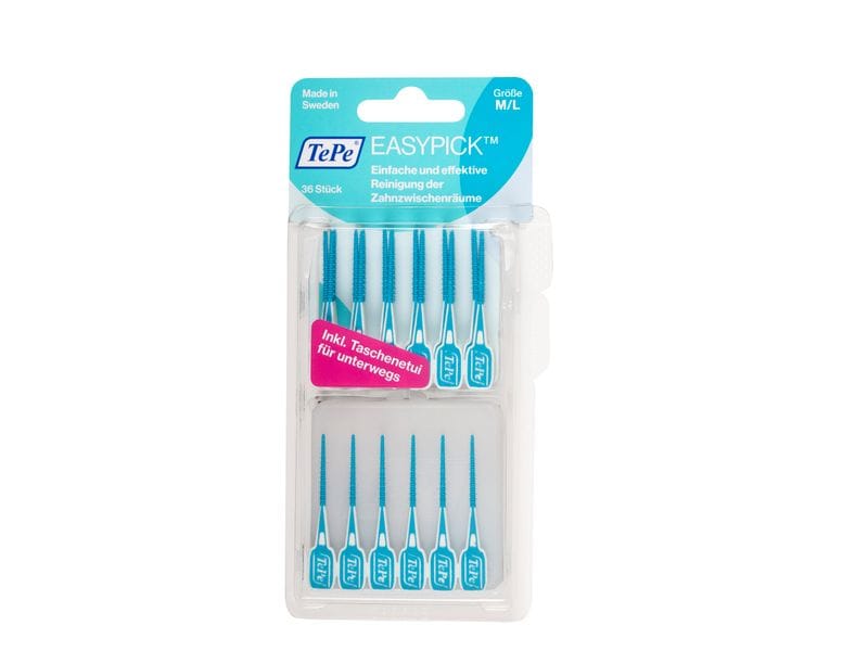 tepe Interdentalsticks EasyPick M/L Türkis Interdentalreinigung leicht gemacht