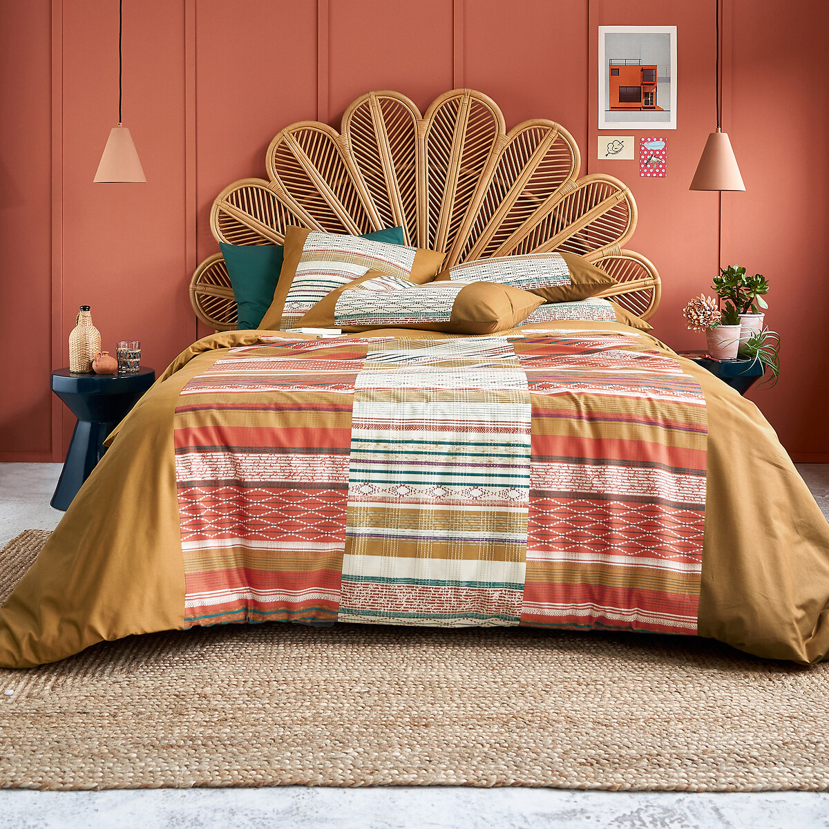 LA REDOUTE INTERIEURS<br>Candeeiro suspenso em betão, terracota Ø18 cm, Arida