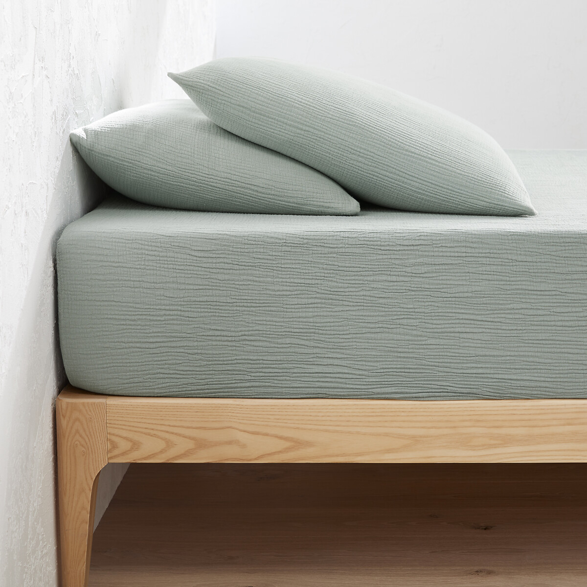 LA REDOUTE INTERIEURS<br>Lençol de baixo liso em tetra, dobrável 30cm, Kumla
