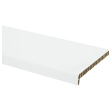 Vensterbank kunststof wit 300x25 cm inclusief eindkappen