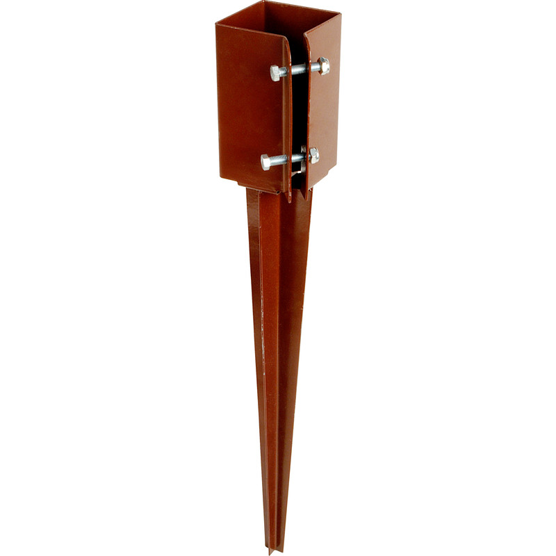 Paalhouder met punt 50x50x600mm