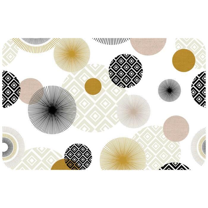 SET DE TABLE 30X44 CM PVC IMP ZOYA NOIR