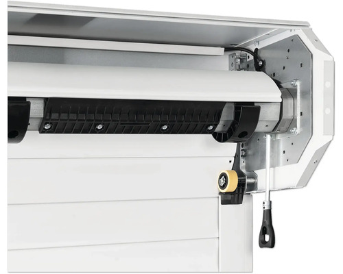 ARON Garagedeur Roldeur 2375x2000 mm RAL9016 verkeerswit incl. garagedeuropener links